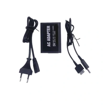 Abbildung von WICAREYO Netzteil Ladegerät für PS Vita 1000, Wand Aufladeeinheit Adapter mit Kable Wickler 2m/6.5ft Langen EU Stromkabel 1000