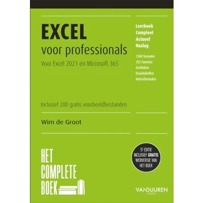 Abbildung von Excel Voor professionals: 2021 en Microsoft 365 (Het complete boek)
