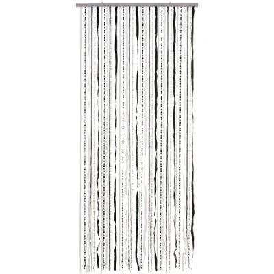Abbildung von HAB &amp; GUT DV0281 Türvorhang Stoff/Pailletten, Schwarz/Weiss, 90 x 180 cm Perlenvorhang