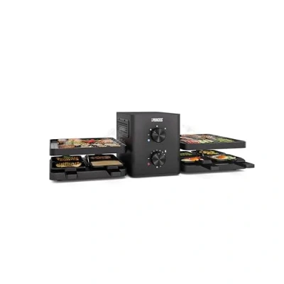 Abbildung von Princess Raclette Purify, 8 Personen, Integriertes Luftfiltersystem, Verstellbarer Thermostat, Spülmaschinenfeste Teile, Antihaftbeschichtung, 2m Kabel, Modernes Design, Überhitzungsschutz, 162660