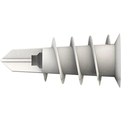 Abbildung von TOX Gipskartondübel Spiral 32mm, glasfaserverstärkt, für einlagige Gipskartonplatten, kein Vorbohren, hohe Tragkraft bis 8kg je Befestigungspunkt, 70 Stück, 06826023