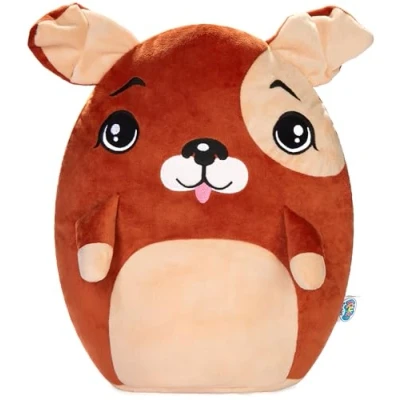 Abbildung von SQUISHBRUBIES Kuscheltier Hugo der Hund 35 cm Stofftier Superweich (1 St., Braun), Plüschtier zum Kuscheln, Verschenken und Sammeln