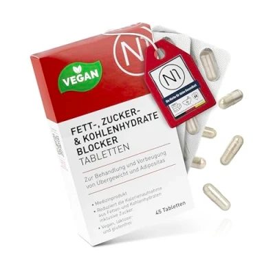 Abbildung von N1 Fettblocker zum Abnehmen + Kohlenhydrateblocker 45 St