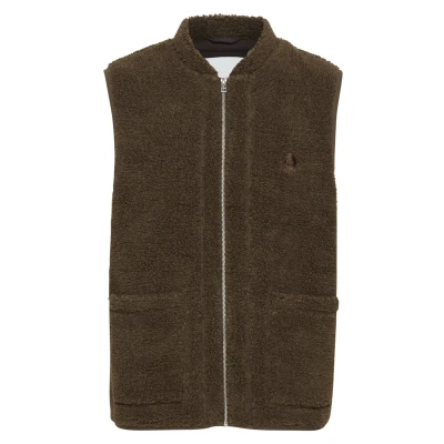 Abbildung von Casual Friday Jonson Teddy Weste, Herren, Größe: Small, Potting soil melange