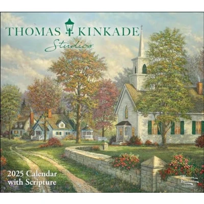 Abbildung von Thomas Kinkade Studios 2025 Deluxe Wall Calendar with Scripture