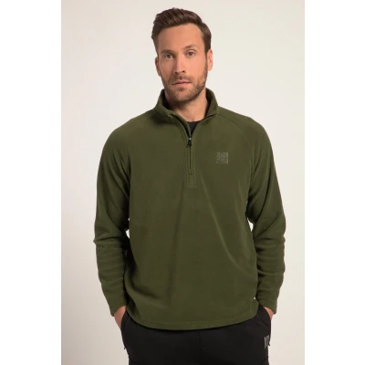 Abbildung von JP1880 HALF ZIP Raised Collar Fleecepullover, Herren, Größe: 7XL, Olive