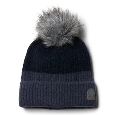 Abbildung von Columbia Unisex Winter Blur Pom Beanie, Nachtaktiv/Dunkel Nachtaktiv, Einheitsgröße