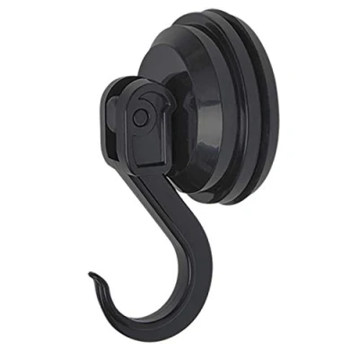 Abbildung von Cartrend Caravan 10199 Saugnapfhaken 4 kg für Camping ,Wohnwagen ,Wohnmobil, Saughaken, schwarz, 2er Set