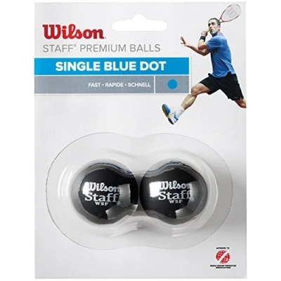 Abbildung von Wilson Squash Ball, Staff, 2 Stück, Blau, Schwarz, WRT617500