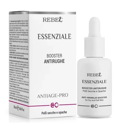 Abbildung von Rebel ESSENZIALE Gesichtsserum Booster Anti Falten Highlighter Antioxidans Bakuchiol und Vitamin C Flecken Aging 99% natürlicher Ursprung 25 ml Pipette