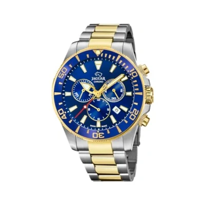 Abbildung von Jaguar Chronograph, Herren, Größe: One Size, Silberfarben goldfarben