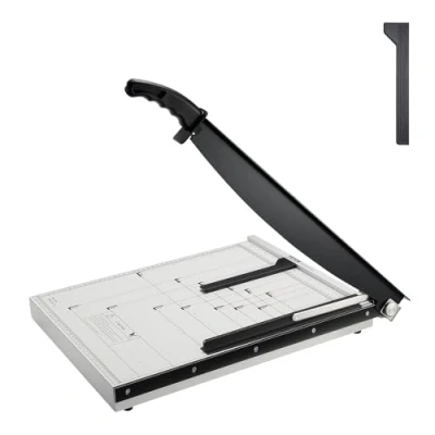 Abbildung von VEVOR Papierschneider Hebelschneider, 457,2 mm Max. Schnittbreite Manuelle Papierschneidemaschine, 20 Blätter Kapazität, mit Schutzschiene/Klingenarretierung für Karton/Pappe,