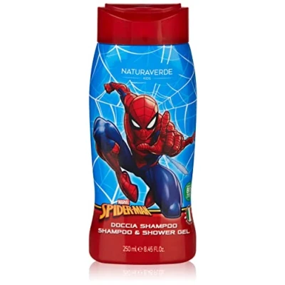 Abbildung von NATURAVERDE KIDS Marvel Spider Man Dusch Shampoo, mit Bio Haferextrakt, 250 ml