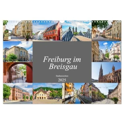 Abbildung von Freiburg im Breisgau Impressionen (Wandkalender 2025 DIN A3 quer), CALVENDO Monatskalender