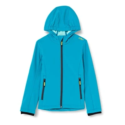 Abbildung von CMP KID FIX HOOD Unisex Softshelljacke für Kinder, Größe: 128, Lake