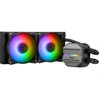 Abbildung von MSI MAG CORELIQUID M240 AIO CPU 12 Wege Split Flow Wasserkühlung, verdampfungssichere Schläuche, unterstützt aktuelle Sockel wie AM5 und 1700