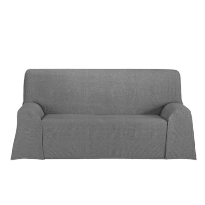 Abbildung von Cardenal Textil Mehrzweckdecke Saona, Bettdecke, Sofaüberwurf, Anthrazit, 230 x 260 cm