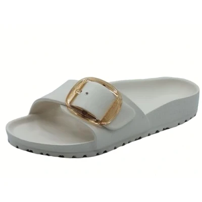 Abbildung von Birkenstock Madrid BIG Buckle EVA Narrow Riemensandalette, Damen, Größe: 37, Eggshell Schuhe