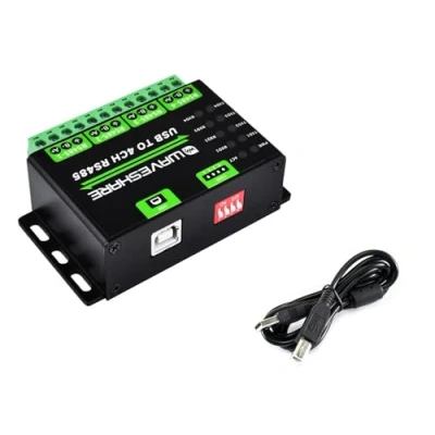 Abbildung von Industrial USB TO 4Ch RS485 Converter Module,Universal Serial Communication, Support 1200bps 460800bps Baudrate,Multiple Protection Circuits,Compatible with Win7/8/8.1/10/11, Mac, Linux, Android