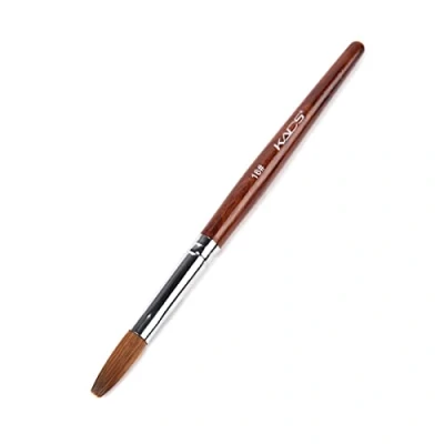 Abbildung von Alexnailart Kolinsky Sable Haar Nagelbürste Acryl Nagel Pinsel Runder Kopf Rot Holz Stift UV Gel Nageldesign Maniküre Malwerkzeug 16 #