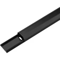 Abbildung von Goobay 90723 Halbrunder Aluminium Kabelkanal 33 mm, Länge 1, 1 m, Zum Unsichtbaren Verlegen von Kabeln