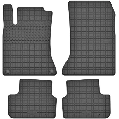 Abbildung von Gummimatten Gummi Fußmatten Satz für Mercedes A W176 / B W246 CLA C117 GLA X156 Infiniti Q30 Passgenau
