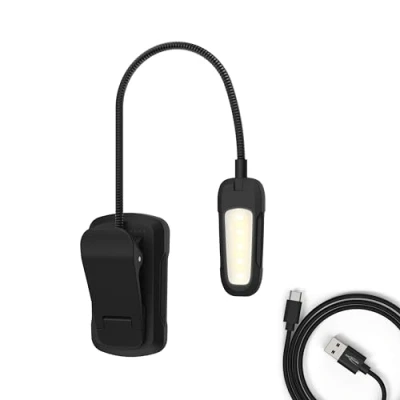 Abbildung von ANSMANN AG LED Dekolicht Clip Light /verstellbare Klemmleuchte, 9 LEDs, aufladbar via USB C