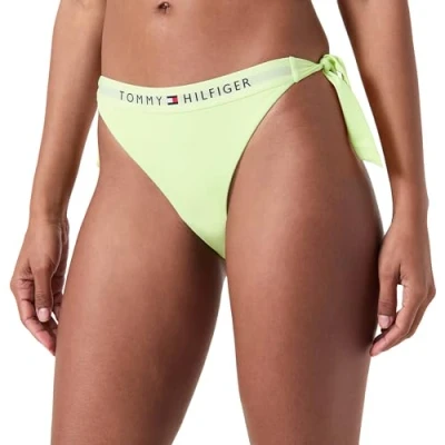Abbildung von Tommy Hilfiger SIDE TIE Bikinihose, Damen, Größe: Small, Faded lime