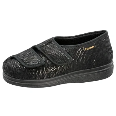 Abbildung von Fischer Markenschuh Ortho Hausschuh Klettverschluss, Weite K, Einlegesohle herausnhembar, Reptilstretch