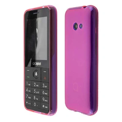 Abbildung von caseroxx TPU Hülle kompatibel mit Alcatel 3088 / 3088X, Handy Tasche (TPU in pink)