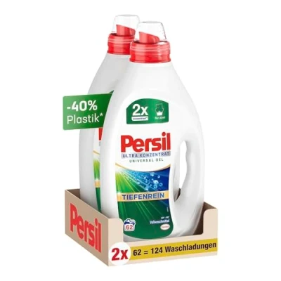 Abbildung von Persil Ultra Konzentrat Universal Waschmittel (124 Waschladungen), hochkonzentriertes Flüssigwaschmittel mit Tiefenrein Plus Technologie gegen hartnäckigste Flecken