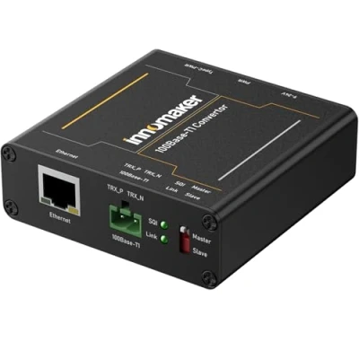 Abbildung von 100BASE Ethernet Medienkonverter, 2 Draht T1 auf schnelles TX, Automobil IEEE konform, mit 100 Mbit/s Fullduplex Transfer