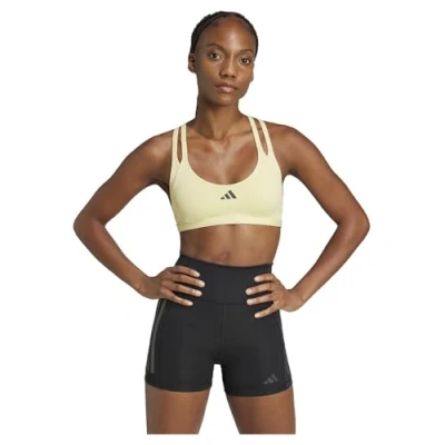 Abbildung von adidas Performance Aeroimpact LUXE Light Support BRA Sportbh mit leichter Stützkraft, Damen, Größe: LxC D, Powder yellow