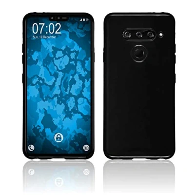 Abbildung von PhoneNatic Case kompatibel mit LG V40 ThinQ schwarz Silikon Hülle Cover