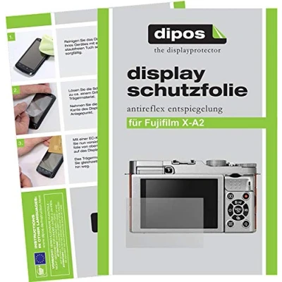Abbildung von dipos I 6X Schutzfolie matt kompatibel mit Fujifilm X A2 Folie Displayschutzfolie
