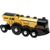 Abbildung von BRIO Batterielok MIT Licht UND Sound Spielzeugauto für Kinder, Größe: One Size, Gold coloured