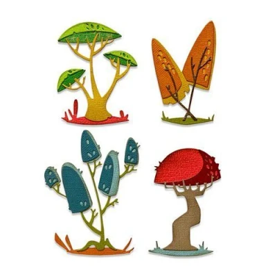 Abbildung von Sizzix Thinlits Stanzwerkzeug 5er Pack Spring Bloom von Jennifer Ogborn, 665811, Papier Kunststoff, multicolor, One Size
