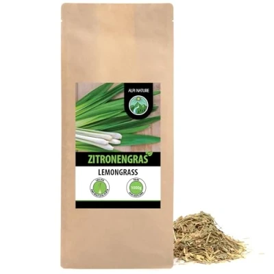 Abbildung von Zitronengras geschnitten (1kg), Lemongras geschnitten, Lemongrastee, Zitronengrastee schonend getrocknet, 100% rein und naturbelassen