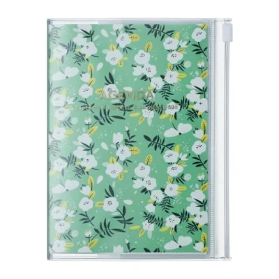 Abbildung von MARK&#039;S 2024/2025 Taschenkalender A6 vertikal, Flower Pattern // Green: Von September 2024 bis Dezember 2025