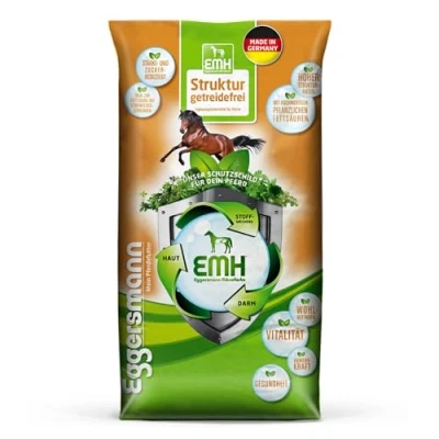 Abbildung von Eggersmann EMH Struktur getreidefrei 20 kg stärke und zuckerreduziertes Pferdefutter