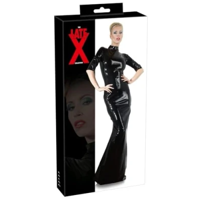 Abbildung von Kleid aus Latex, mit Reißverschluss