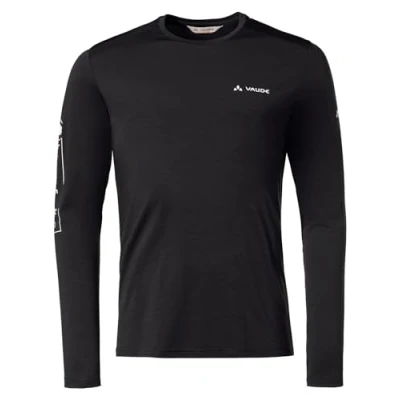 Abbildung von Vaude Monviso Langarmshirt, Herren, Größe: Large, Black uni