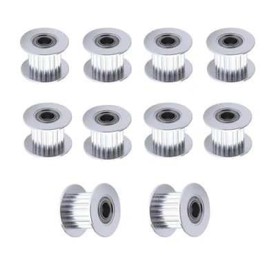 Abbildung von BZ 3D GT2 Umlenkrolle,GT2 Idler Pulley 20 Zähne Bohrung 5mm Breite 10mm Zahnriemenscheibe Teeth für Voron 2.4 und andere Drucker 9mm/10mm Zahnriemen.(10 Stück)