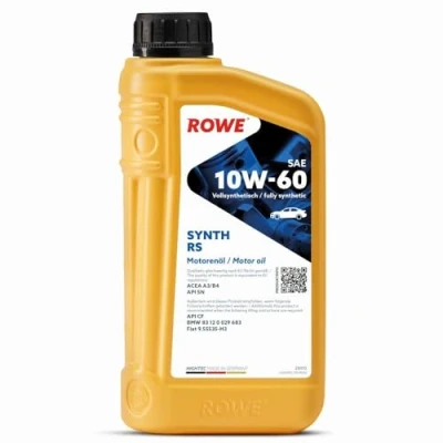 Abbildung von ROWE Hightec Synth RS SAE 10W 60 1 Liter PKW Motoröl vollsynthentisch Made in Germany