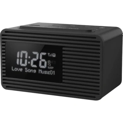 Abbildung von Panasonic RC D8EG K Radiowecker DAB+ (USB Ladefunktion, Snooze Taste, Sleeptimer, Favoritentaste) schwarz