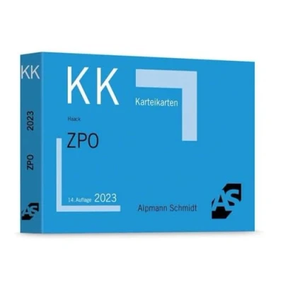 Abbildung von Karteikarten ZPO: Erkenntnisverfahren, Vollstreckungsrecht (Karteikarten Zivilrecht)