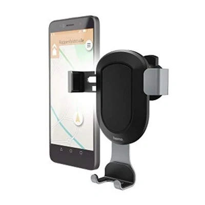 Abbildung von Hama Gravity Auto Passive Halterung Schwarz, Grau Halterungen (Handy/Smartphone, Auto, Halterung, Grau, Kunststoff, Klebekissen), 5,5 à 8,5 cm