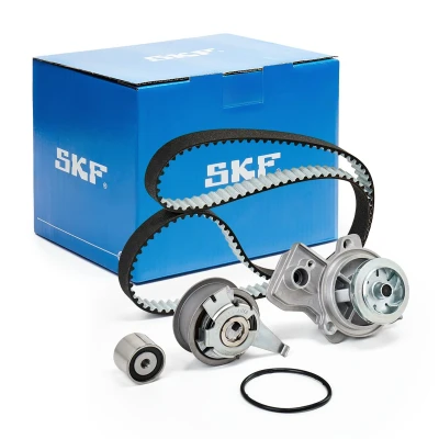 Abbildung von SKF VKMC 01350 1 Wasserpumpe + Zahnriemensatz mit Stehbolzen, ohne integrierten Abschaltkontakt, nicht schaltbare 145