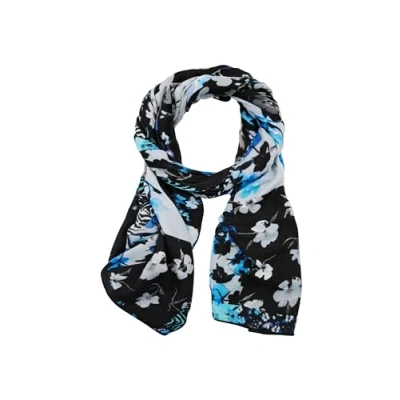 Abbildung von Desigual Rectangular Patchwork Floral Schal, Damen, Größe: One Size, Blue