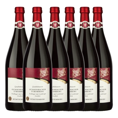 Abbildung von Ochsenbacher Stromberg Trollinger mit Lemberger Qualitätswein trocken 1,0L 6er Karton